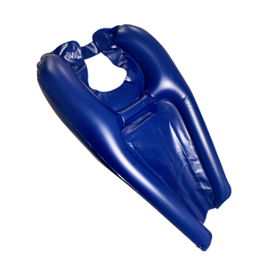 Vassoio per shampoo per lavabo per lavabo per lavaggio capelli in PVC gonfiabile blu