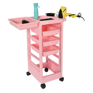 Carrello per salone di bellezza T22 rosa per barbiere